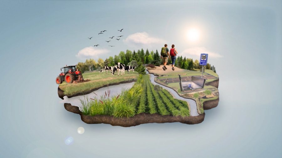 Illustratie voor Vitens — Panorama Waterland
